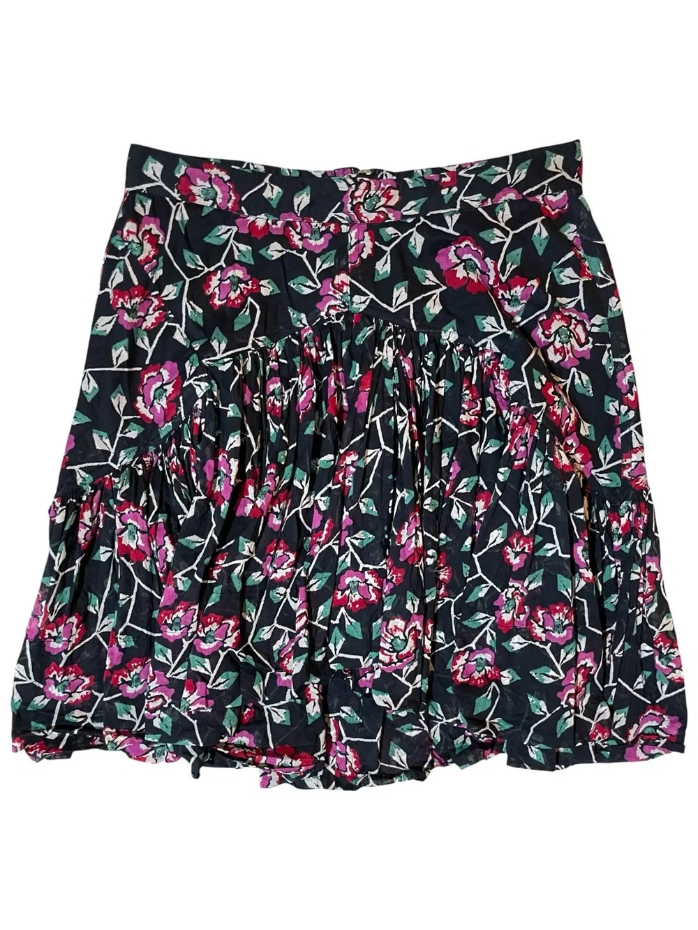 Matching Floral Crop Top & Skirt Set Medium